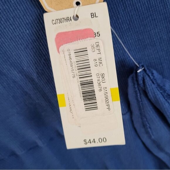 Copper Key Flounce Sleeve Ribbed Fit and Flare Dress Size M Soft Lightweight New - Picture 4 of 9